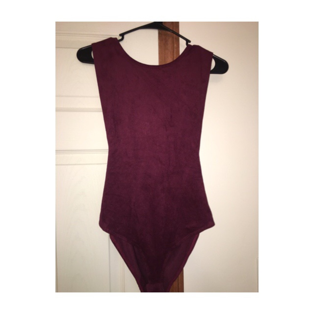 Purple body suit